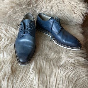 Jose Real Blue Leather Shoes 42